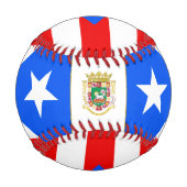 プエルトリカ国旗・プエルトリコ/野球ボール 野球ボール (正面)