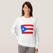 プエルトリカ国旗（プエルトリコ） Tシャツ (正面フル)