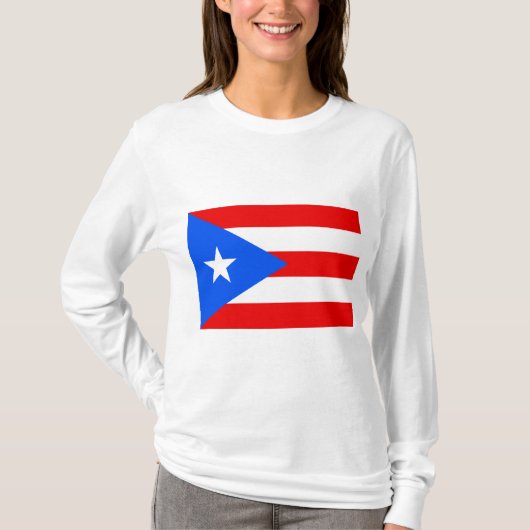プエルトリカ国旗（プエルトリコ） Tシャツ (正面)