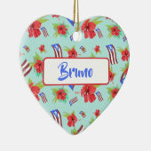 プエルトリカ国旗Flor de Maga セラミックオーナメント (右)