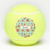 プエルトリカ国旗Flor de Maga テニスボール (裏面)