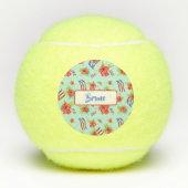 プエルトリカ国旗Flor de Maga テニスボール (正面)