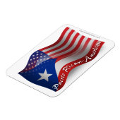 プエルトリカ・アメリカ国旗 マグネット (左側)