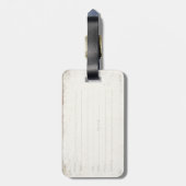 プエルトリコからのクールな旗が付いている荷物のラベル ラゲッジタグ (裏面縦)