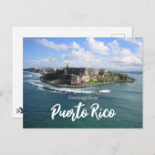 プエルトリコからの挨拶 ポストカード (正面/裏面)