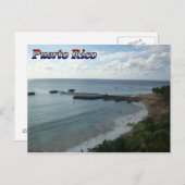 プエルトリコからの挨拶 ポストカード (正面/裏面)