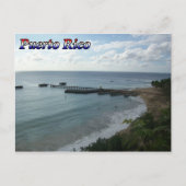 プエルトリコからの挨拶 ポストカード (正面)