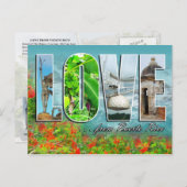 プエルトリコからのLOVE ポストカード (正面/裏面)