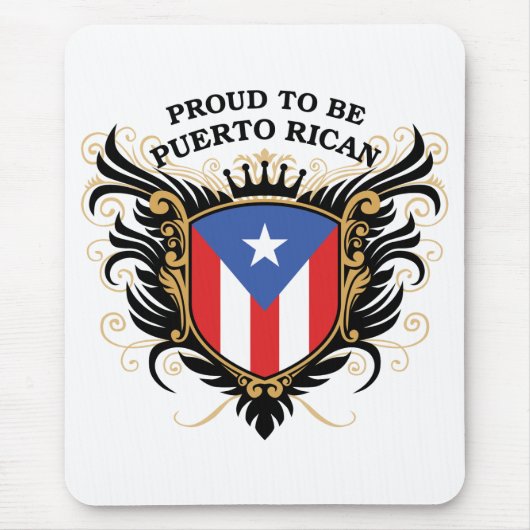 プエルトリコがあること誇りを持った マウスパッド (正面)