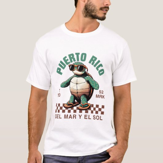 プエルトリコと太陽 Tシャツ (正面)