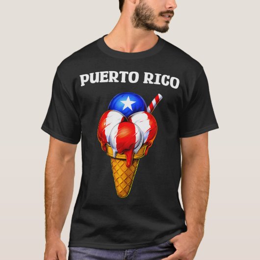 プエルトリコのアイスクリーム Tシャツ (正面)