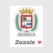プエルトリコのアグアディラの紋章 シール (シート)
