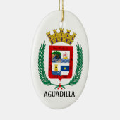 プエルトリコのアグアディラの紋章 セラミックオーナメント (右)