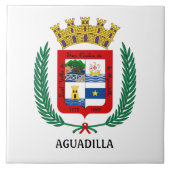 プエルトリコのアグアディラの紋章 タイル (正面)