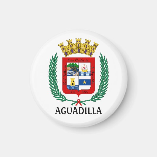 プエルトリコのアグアディラの紋章 マグネット (正面)