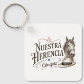 プエルトリコのカバalgata(騎馬行列)「我らの遺産(Nuestra Herencia)」 キーホルダー (正面)