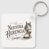 プエルトリコのカバalgata(騎馬行列)「我らの遺産(Nuestra Herencia)」 キーホルダー (裏面)
