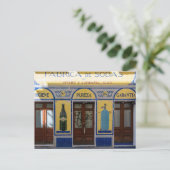 プエルトリコのカラフルな店構え ポストカード (スタンド正面)