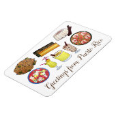 プエルトリコのキャリービーンアイランドフーズからの挨拶 マグネット (左側)