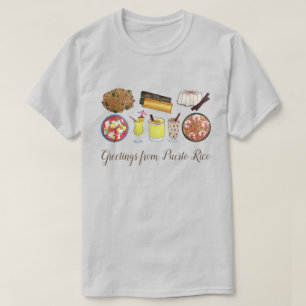 プエルトリコのキャリービーンアイランドフーズからの挨拶 Tシャツ