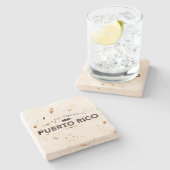 プエルトリコのクラシックBarware ストーンコースター (横)