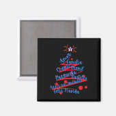 プエルトリコのクリスマス Feliz Navidad マグネット (正面/裏面)