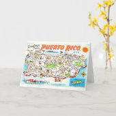 プエルトリコのグリーティングカード カード (黄色い花)