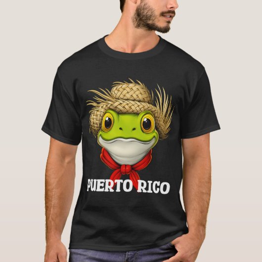 プエルトリコのコキーフロッグ Tシャツ (正面)