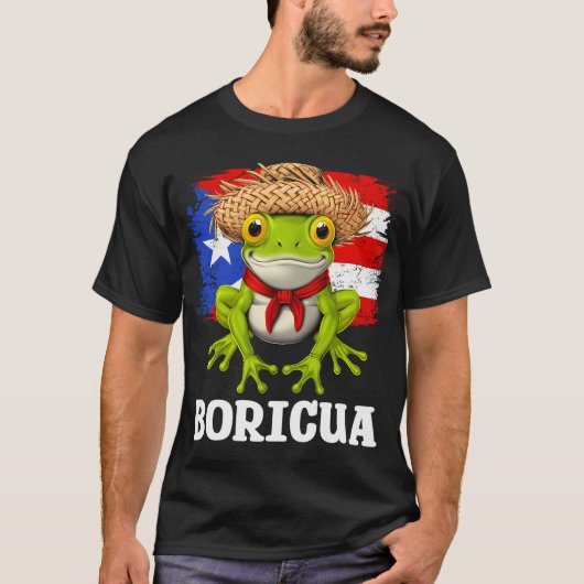 プエルトリコのコキ蛙 Tシャツ (正面)