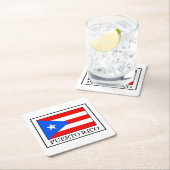 プエルトリコのコースター スクエアペーパーコースター (インサイチュ)