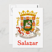 プエルトリコのサラザールシールド ポストカード (正面/裏面)