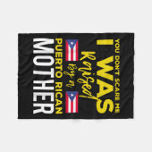 プエルトリコのジョーク 名言 プエルトリコの誇り フリースブランケット (正面(横))