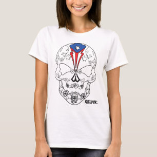 プエルトリコのスカルキャンデー Tシャツ
