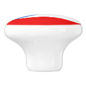 プエルトリコのノブの旗 セラミックノブ (側面)