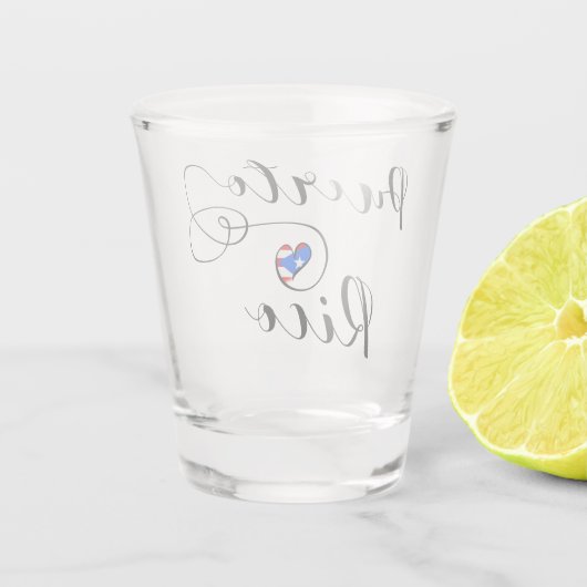 プエルトリコのハートの旗、プエルトリコの旗 ショットグラス