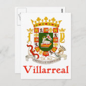 プエルトリコのビヤレアルシールド ポストカード (正面/裏面)