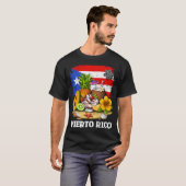 プエルトリコのビーチ Tシャツ (正面フル)