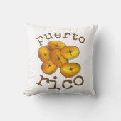 プエルトリコのフライドプランテントストーンフードキュイジーヌ クッション (正面)