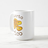 プエルトリコのフライドプランテントストーンフードキュイジーヌ コーヒーマグカップ (正面左)