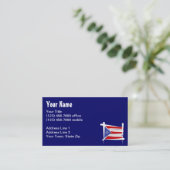 プエルトリコのブラシの旗 名刺 (スタンド正面)