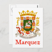 プエルトリコのマーケスシールド ポストカード (正面/裏面)