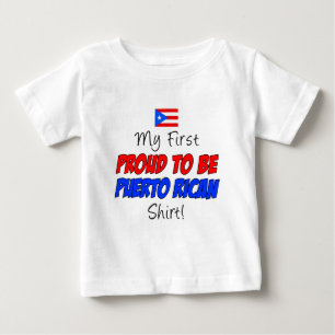 プエルトリコのワイシャツがあること最初誇りを持った ベビーTシャツ