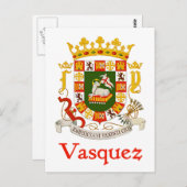 プエルトリコのヴァスケスシールド ポストカード (正面/裏面)