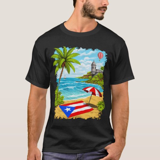 プエルトリコの休暇 Tシャツ (正面)