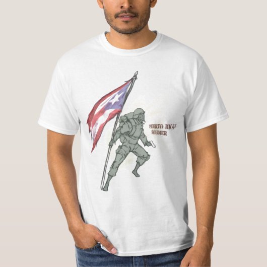 プエルトリコの兵士のTシャツ Tシャツ (正面)