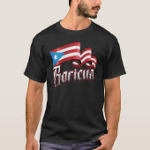 プエルトリコの力強いボリクアの誇り Tシャツ (正面)