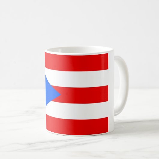 プエルトリコの国民の世界の旗 コーヒーマグカップ (正面右)