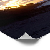 プエルトリコの夕日 ポスター (角)