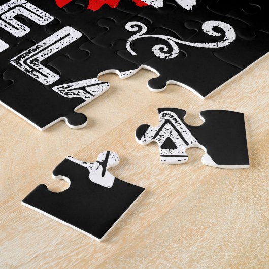 プエルトリコの女性Abuela祖母の旗の母の日 ジグソーパズル (側面)