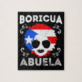 プエルトリコの女性Abuela祖母の旗の母の日 ジグソーパズル (縦)